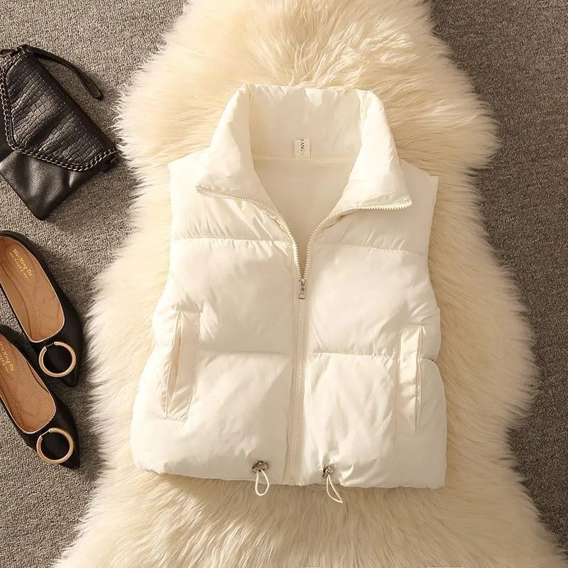 Puffer Vest Fashion Women - Frauen Gepolsterte Puffer Ärmellose Weste Jacke