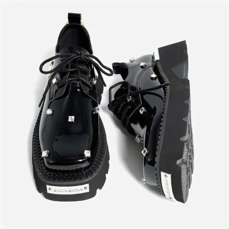Women'S Fashion Trends Summer 2025 - Damen-Loafer, Kristall-Plattform, klobige Mary Janes-Schuhe, 2025,