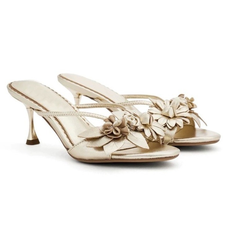 Women Fashion Brand - Marken-Damensandalen 2026 Sommer Neue Elegante Blumen-Sandalen