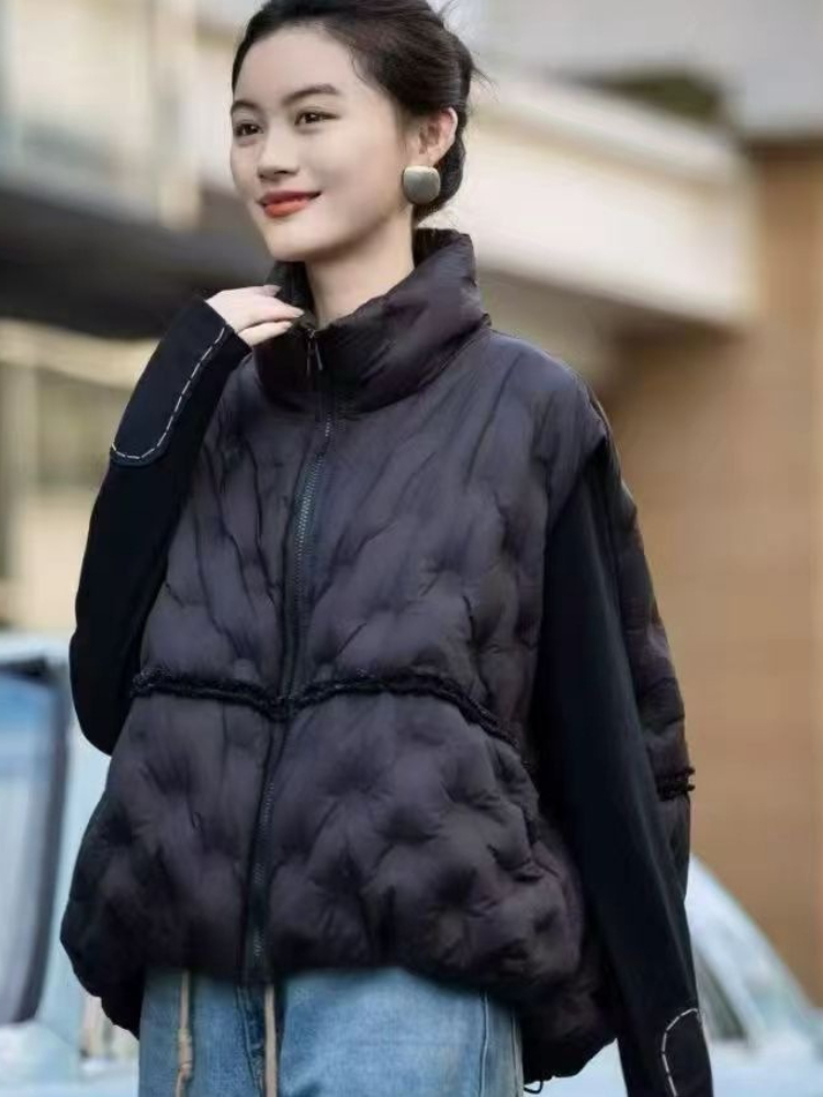 Puffer Vest Fashion Women - Mode Y2k Unten Weste Frauen Winter