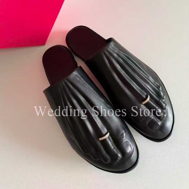 Women Fashion Rings - Mode Neuheit Designer Stil Hausschuhe Fuß