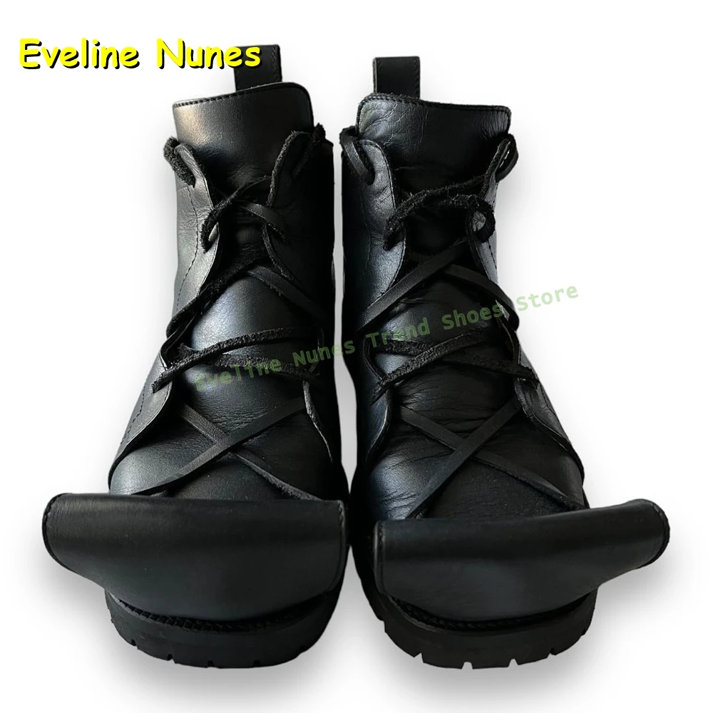 Women'S Fashion Trends Spring 2026 - Plateau-Patchwork-Paarschuhe aus Kunstleder, „Die Schöne und