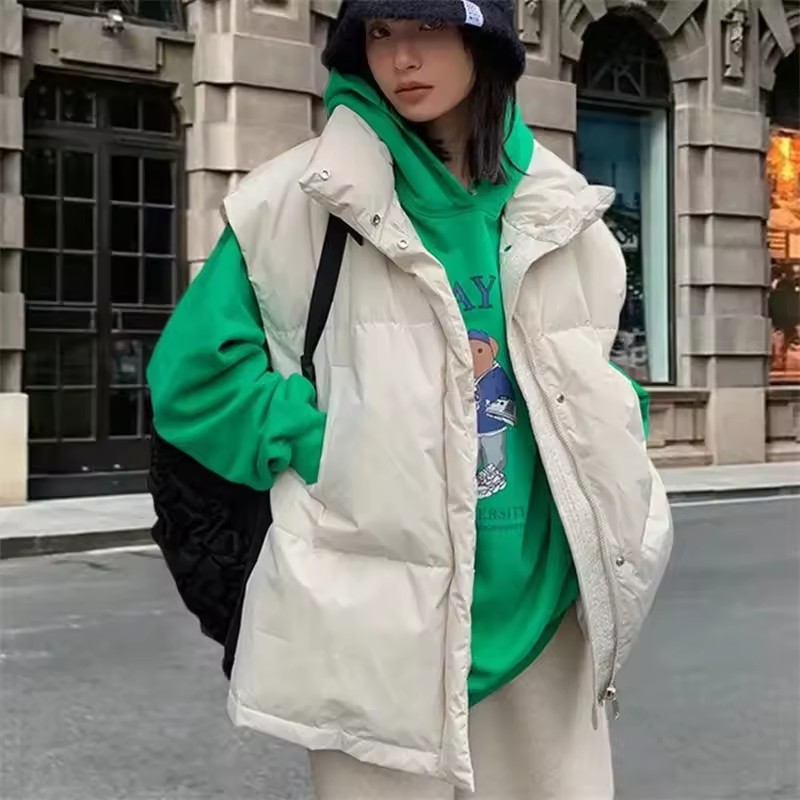 Puffer Vest Fashion Women - 2025 neue Koreanische Winter Weste Jacken