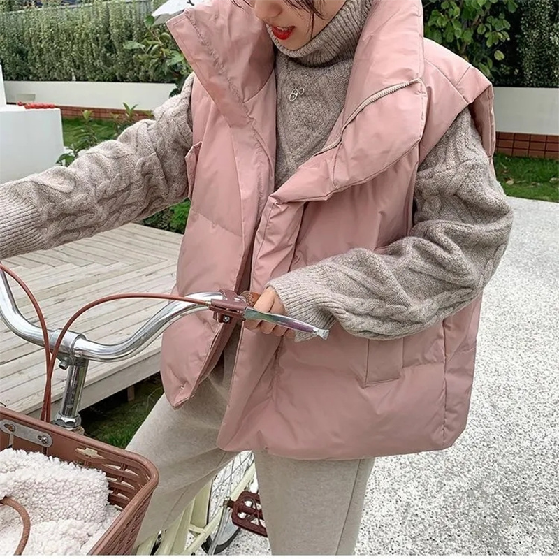 Puffer Vest Fashion Women - 2024 neue koreanische Weste Puffer Jacke