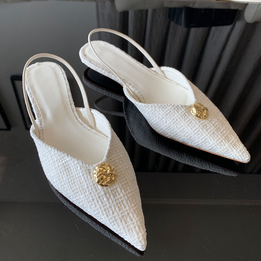 Women Fashion Brand - 2025 Neue Marken-Damensandalen: Modische spitze Slip-On-Schuhe