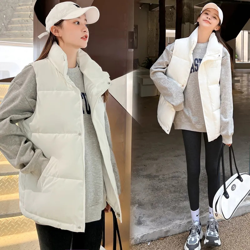 Herbst-Winter-warme, kurze Wes – Puffer Vest Fashion Women Bewertung und Preis