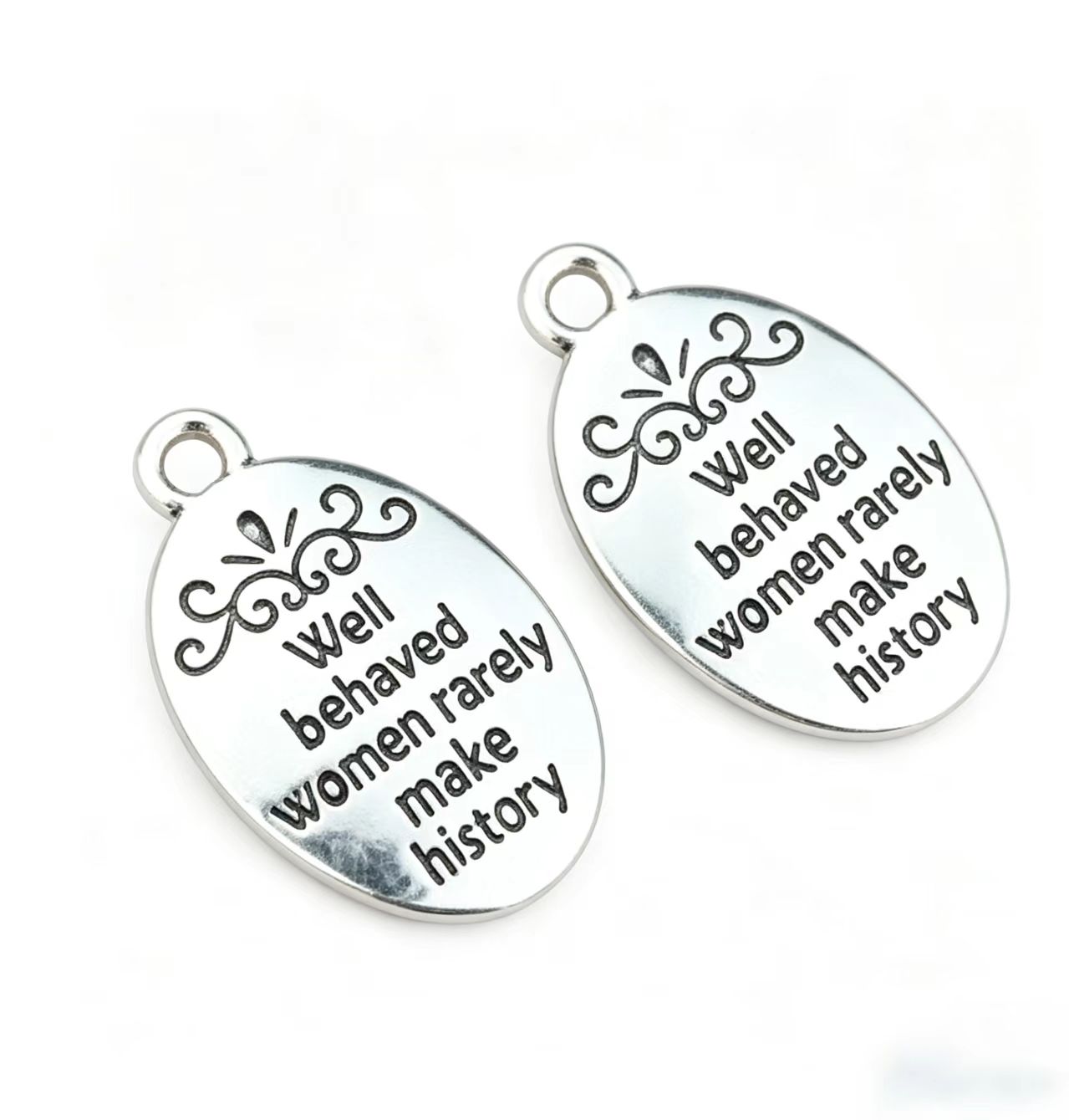 10 Teile/los Oval Antik Silber – Women Fashion History Bewertung und Preis