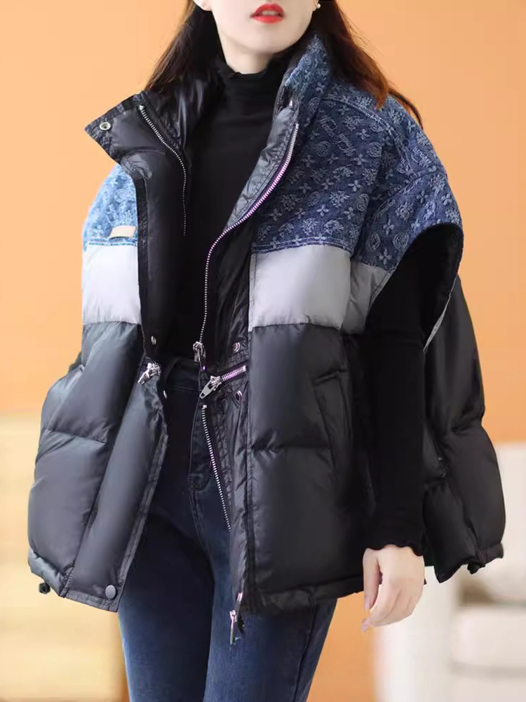 Mode Retro Unten Jacke Weste W – Puffer Vest Fashion Women Bewertung und Preis