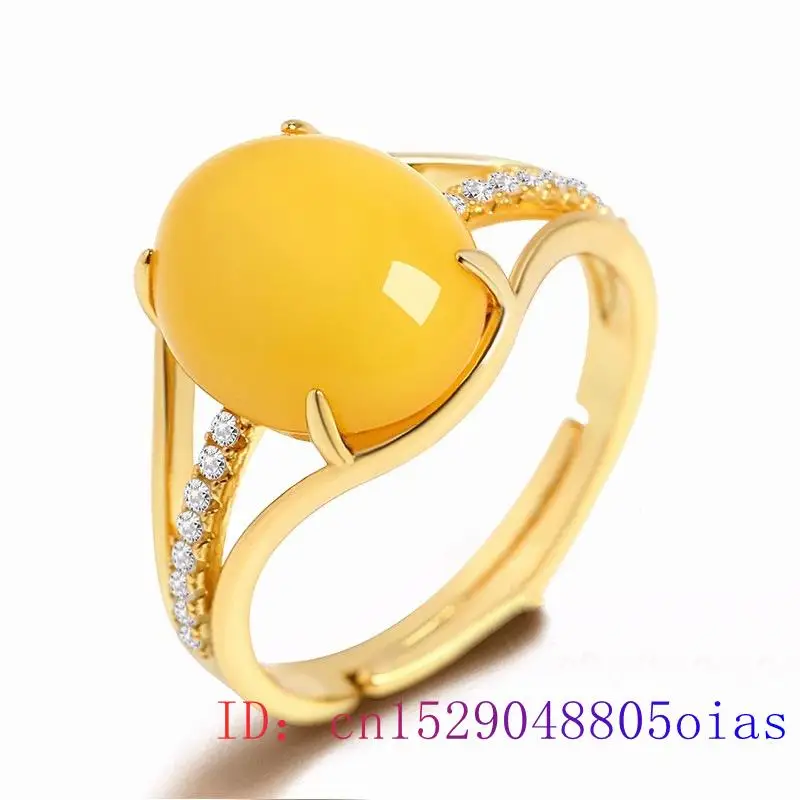 Gelber Bernstein-Ring, modisch – Women Fashion Rings Bewertung und Preis