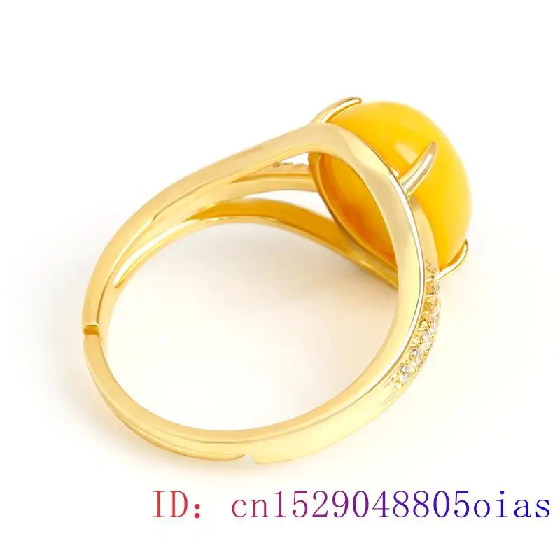 Gelber Bernstein-Ring, modisch – Women Fashion Rings Bewertung und Preis