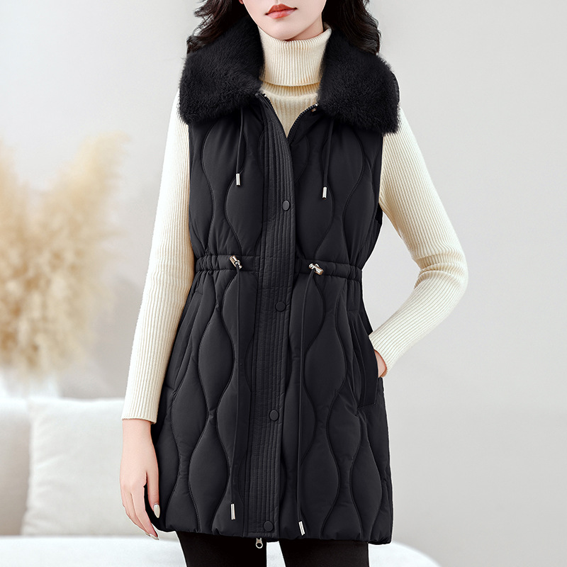 Damen Mittellange Pufferweste  – Puffer Vest Fashion Women Bewertung und Preis