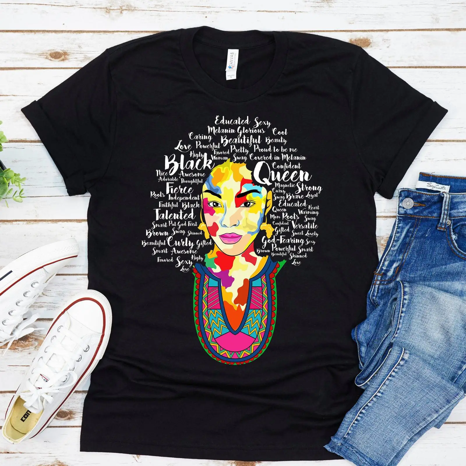 Black Queen T-Shirt History Mo – Women Fashion History Bewertung und Preis