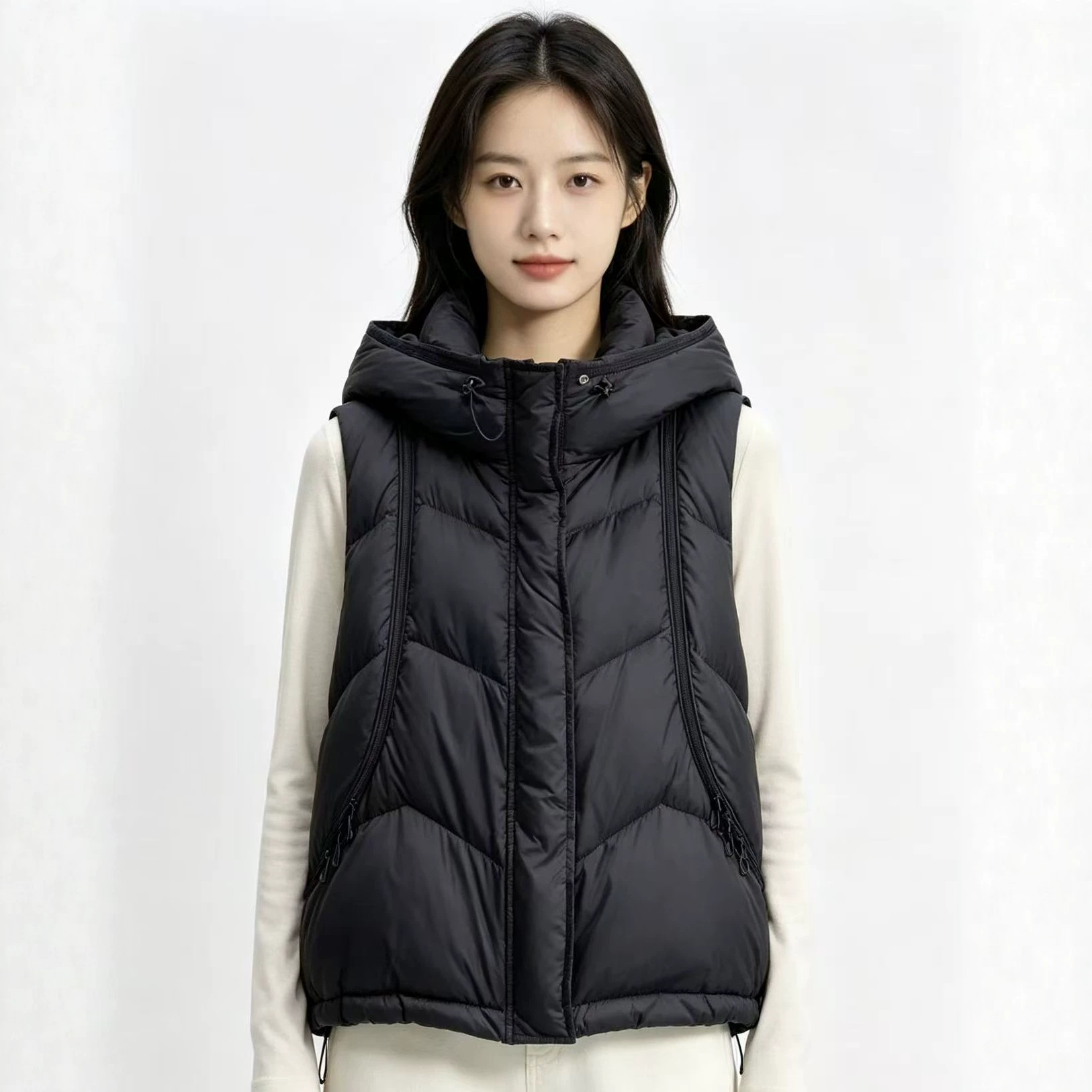 Herbst-Winter Damen Daunen-Bau – Puffer Vest Fashion Women Bewertung und Preis