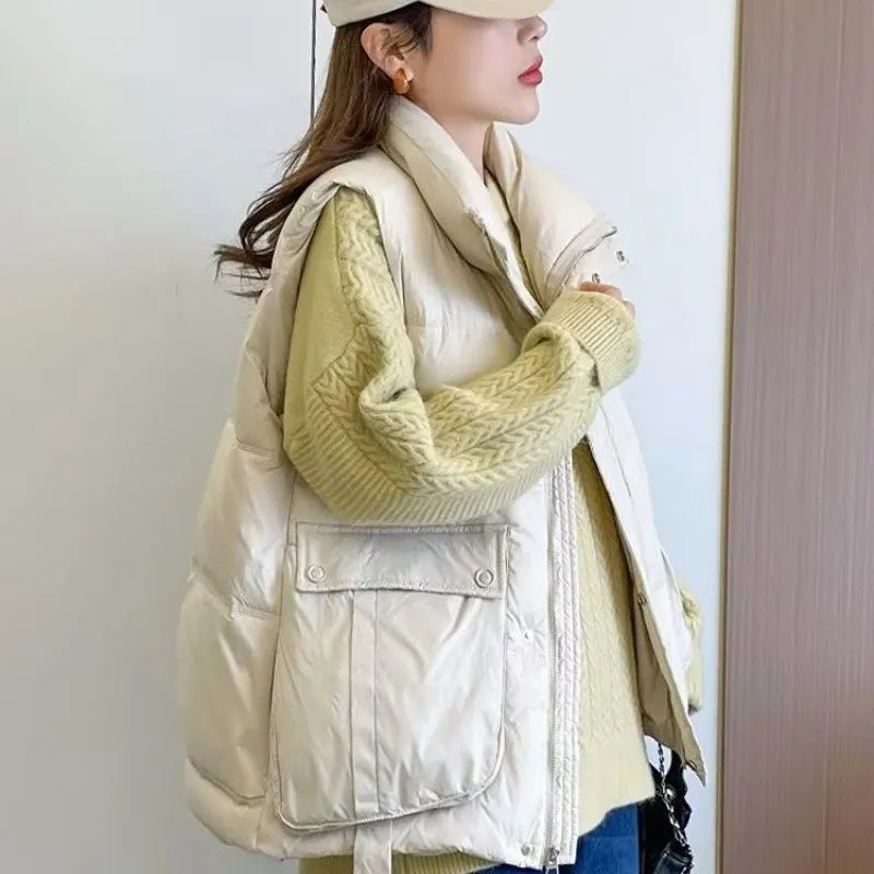 Herbst Winter Dame Mode Puffer – Puffer Vest Fashion Women Bewertung und Preis