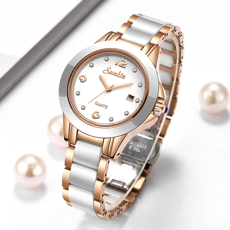Sunkta Mode Lässig Quarz Frau  – Women Fashion Simple Bewertung und Preis