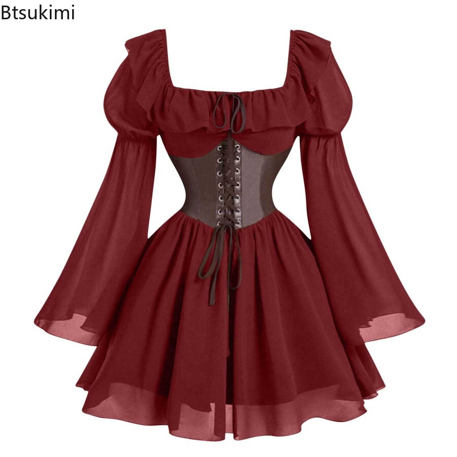 Mittelalterliches Kleid aus de – Women'S Fashion Renaissance Period Bewertung und Preis