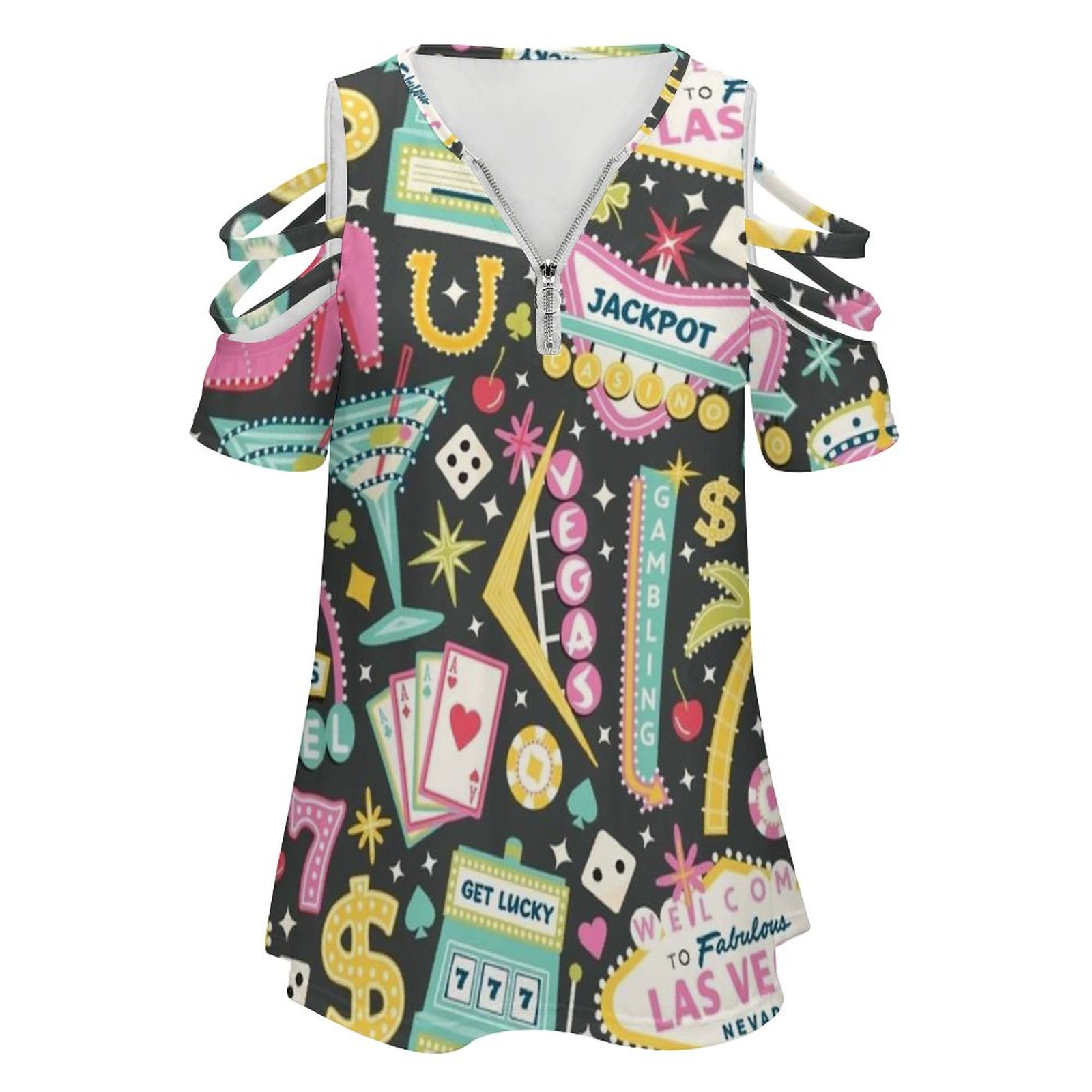 Viva Las Vegas Damen T-Shirt S – Women Fashion Vector Bewertung und Preis