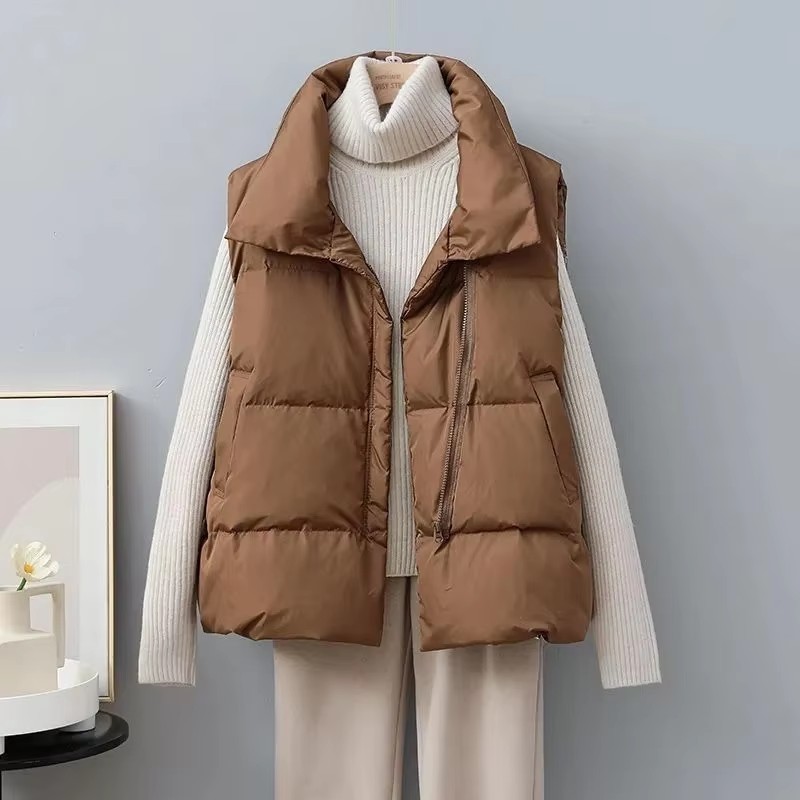 2025, neue Winter-warme, kurze – Puffer Vest Fashion Women Bewertung und Preis