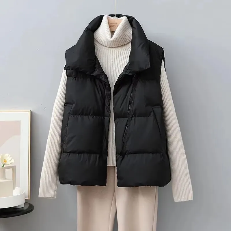 2025, neue Winter-warme, kurze – Puffer Vest Fashion Women Bewertung und Preis