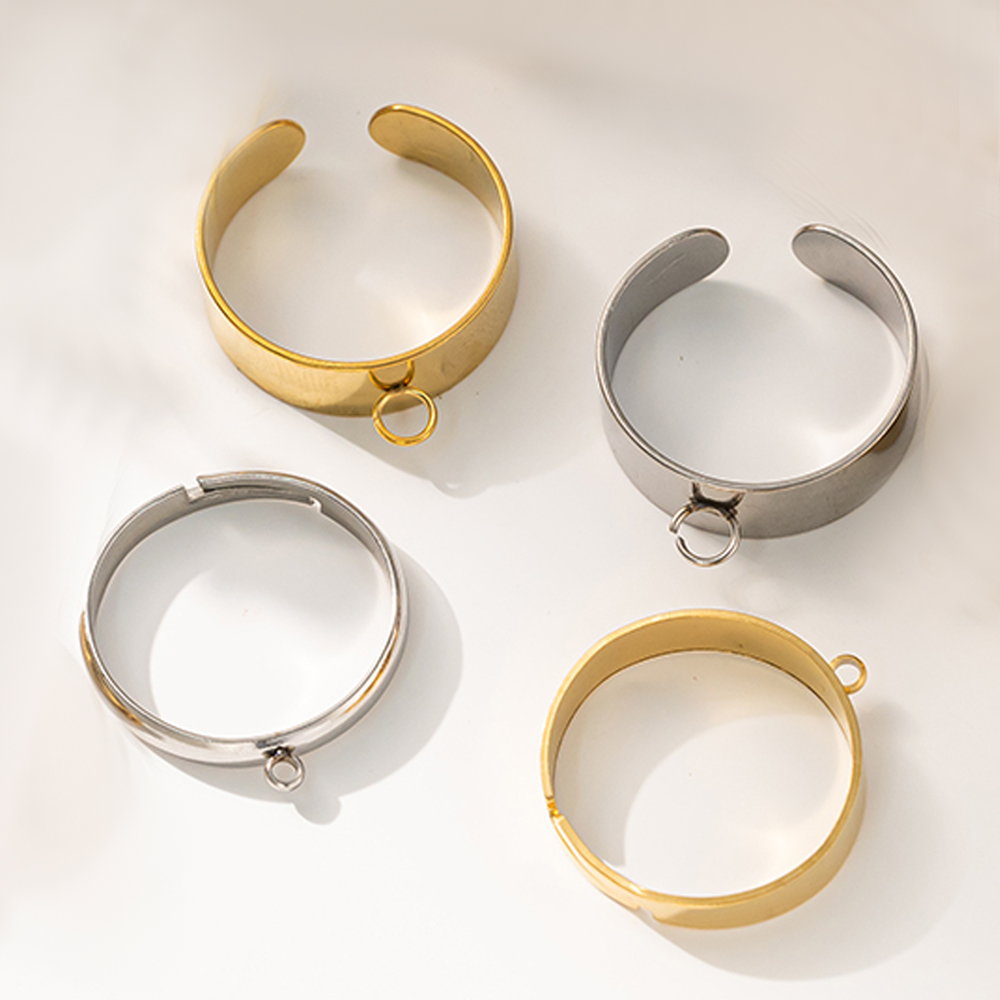 5 teile/los Edelstahl Gold Far – Women Fashion Rings Bewertung und Preis
