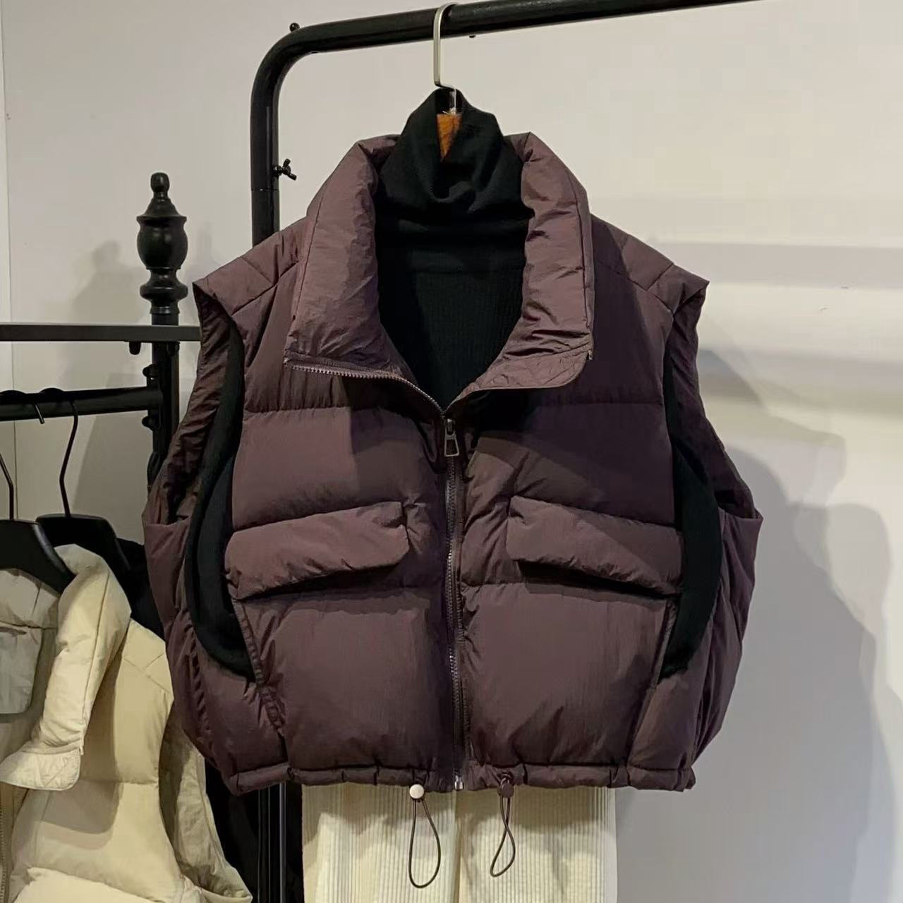 Herbst-Pufferjacke, lockere Da – Puffer Vest Fashion Women Bewertung und Preis