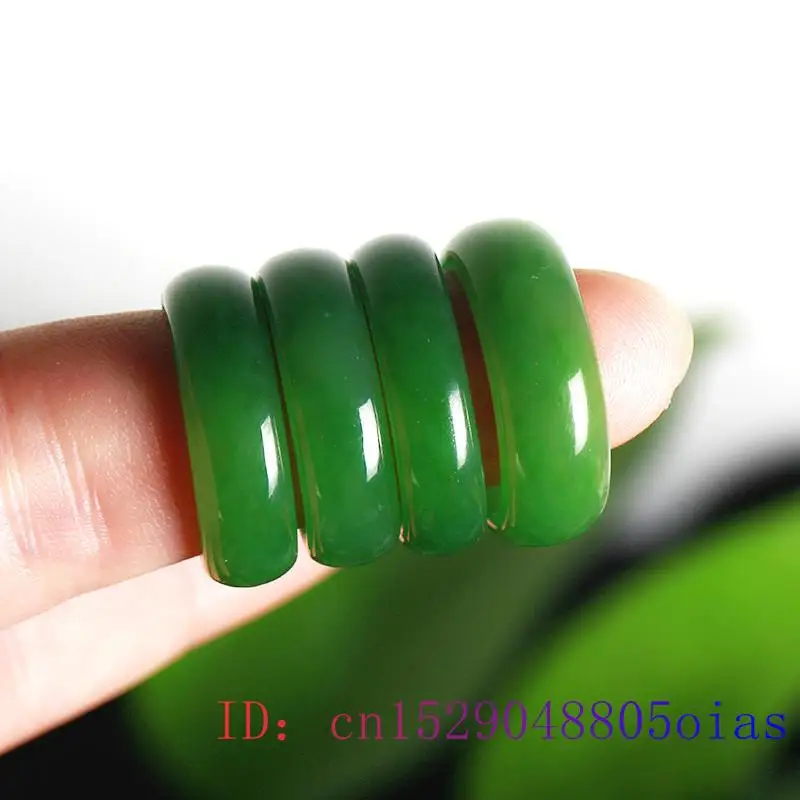 Natürliche Grün Hetian Jade Ri – Women Fashion Rings Bewertung und Preis
