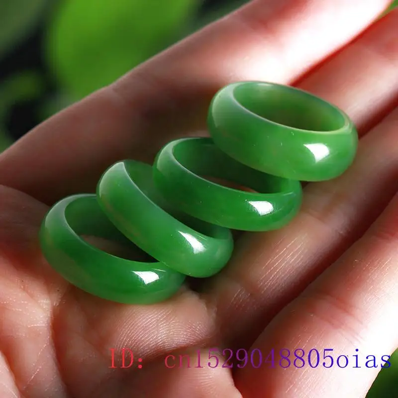 Natürliche Grün Hetian Jade Ri – Women Fashion Rings Bewertung und Preis